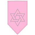 Unconditional Love Star Of David Rhinestone Bandana Light Pink Large UN801139